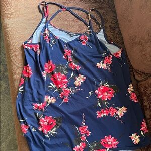 Papermoon Navy Blue Floral Camisole